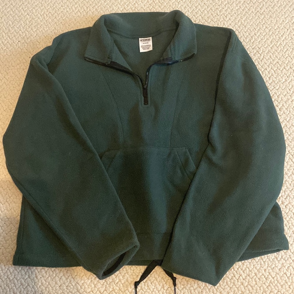 Pink victoria’s secret quarter zip up size M